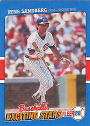 1988 Fleer Exciting Stars Baseball Cards       032      Ryne Sandberg